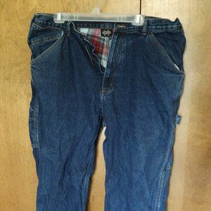 Men's Guide Gear Insulated Flannel-Lined Denim Jeans Size 40 x 29